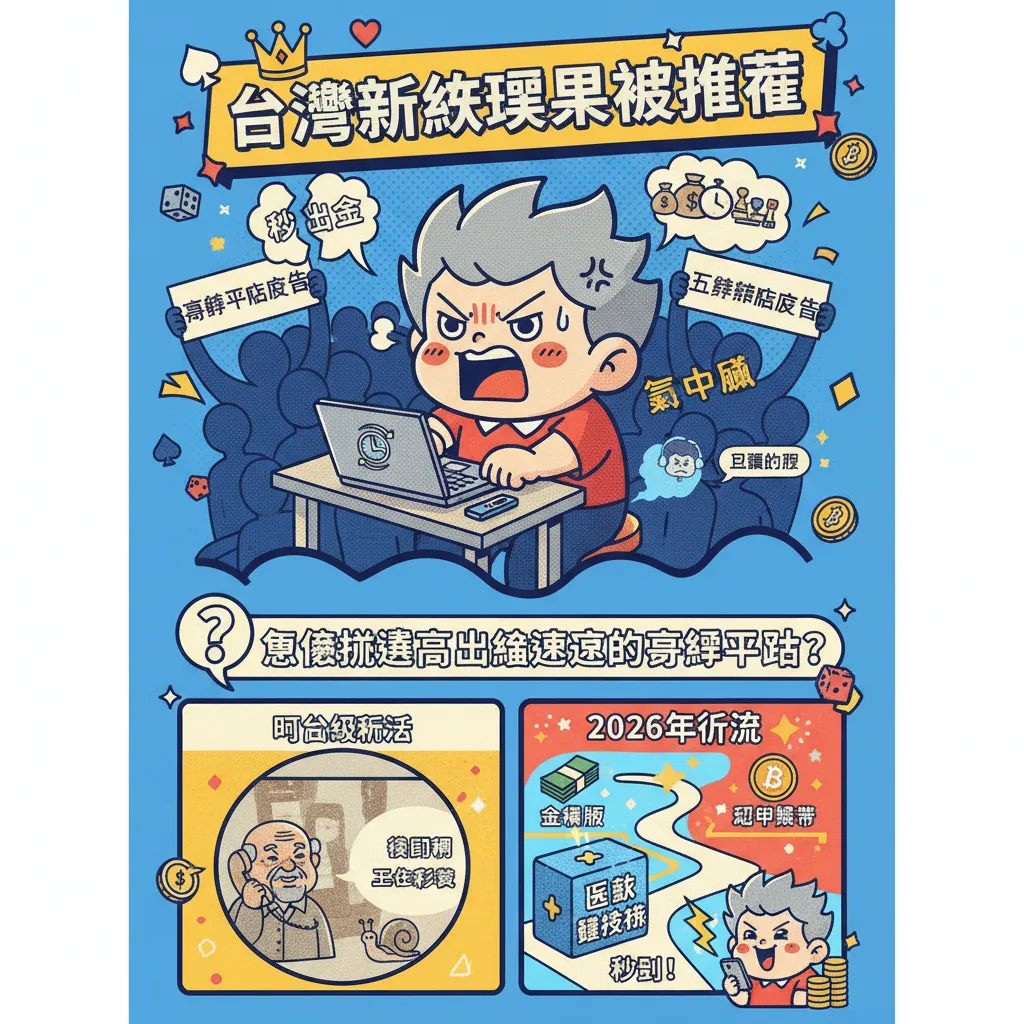 臺灣線上娛樂城推薦：怎麼挑選高出金速度的博弈平臺？